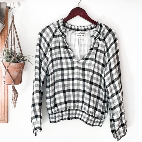 Anthropologie Cloth & Stone Sara Peasant Top - Picture 6 of 6